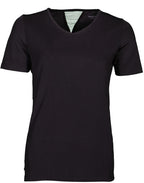 Papillon Fitness shirt s sl v-neck dames zwart maat M