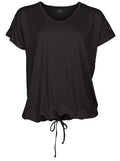Papillon Loose fit sportshirt ronde hals dames zwart maat 3XL