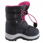 snowboots junior nylon grijs/roze maat 30/31