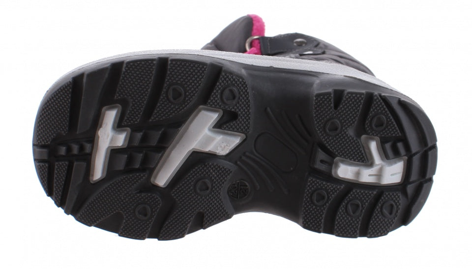 snowboots junior nylon grijs/roze maat 30/31