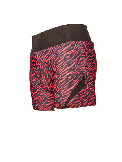 sportbroek meisjes polyester/elastaan zwart/roze mt 152