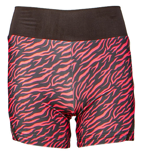 sportbroek meisjes polyester/elastaan zwart/roze mt 152