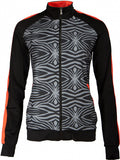 Papillon Sportjack dames polyester/elastaan zwart/grijs maat XL
