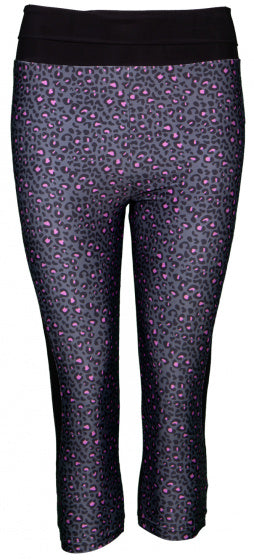 Papillon Sportlegging Capri 3/4 dames polyester/elastaan zwart mt L