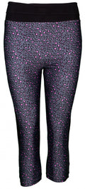 Papillon Sportlegging Capri 3/4 dames polyester/elastaan zwart mt S