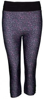 Papillon Sportlegging Capri 3/4 dames polyester/elastaan zwart mt 3XL