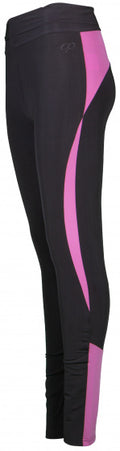 sportlegging Capri dames polyester zwart/roze mt XL