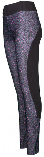 sportlegging Capri dames polyester/elastaan zwart mt 3XL