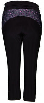 Papillon Sportlegging Capri 3/4 dames polyester/elastaan zwart mt L