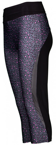 Papillon Sportlegging Capri 3/4 dames polyester/elastaan zwart mt S
