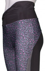 Papillon Sportlegging Capri 3/4 dames polyester/elastaan zwart mt S