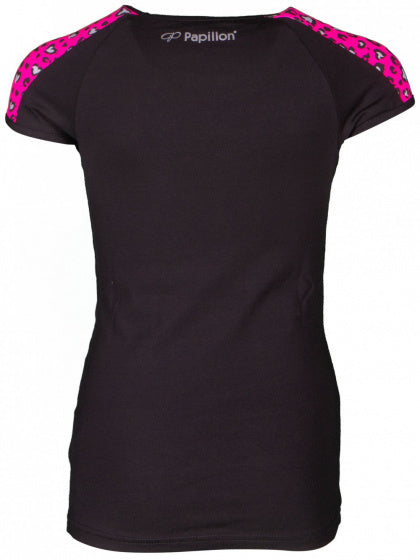 sportshirt I Love Dance raglan meisjes katoen zwart/roze maat 116