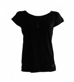 Sportshirt met open achterkant dames zwart maat XS