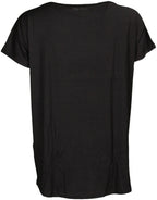 Papillon Sportshirt ronde hals dames zwart maat M