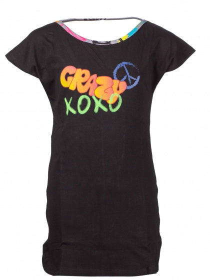 sportshirt XoXo meisjes zwart maat 104