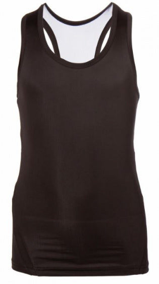 sporttop Dans meisjes polyester zwart maat 140