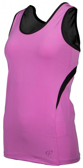 Papillon Sporttop Racer dames polyester/elastaan roze maat L