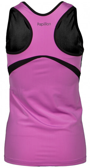 sporttop Racer dames polyester/elastaan roze maat XXL