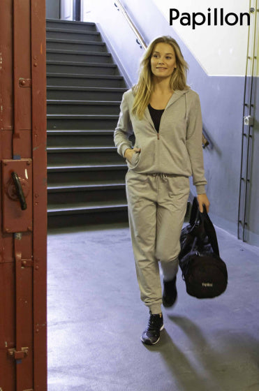 Papillon Sweat pants cuff dames grijs maat XL