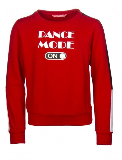 Papillon Sweater Dance Mode On meisjes katoen rood maat 116