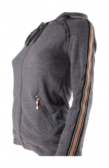vest met capuchon dames grijs maat XXL