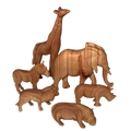 Papoose Toys Papoose Toys African Animals Natural 6 pieces
