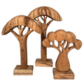 Papoose Toys Papoose Toys African Trees Natural 3pc