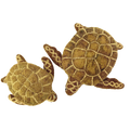 Papoose Toys Papoose Toys Brown Turtles 2pc