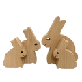 Papoose Toys Papoose Toys Bunny Family 4pc