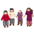 Papoose Toys Papoose Toys Caucasian Family 4 Dolls
