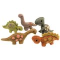 Papoose Toys Papoose Toys Dinosaurs Natural 5pc