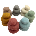 Papoose Toys Papoose Toys Earth Felt Pebbles 21 stuks