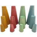 Papoose Toys Papoose Toys Earth Stacking Cones 12pc