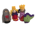 Papoose Toys Papoose Toys Finger Puppets King Queen 4pc