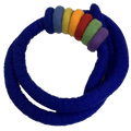 Papoose Toys Papoose Toys Indigo Felt Rope and 7 Felt Doughnuts