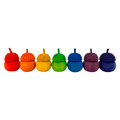 Papoose Toys Papoose Toys Mini Rainbow Acorn Pots 7pc