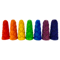 Papoose Toys Papoose Toys Mini Rainbow Flower Buds S 7pc