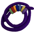 Papoose Toys Papoose Toys Purple Felt Rope and 7 Felt Doughnuts