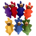 Papoose Toys Papoose Toys Rainbow Acorn Babies 7pc