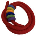 Papoose Toys Papoose Toys Red Felt Rope and 7 Felt Doughnuts