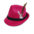 hoed Tiroler wol roze one-size
