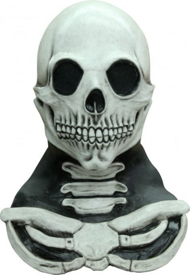 hoofdmasker Long Neck Skull latex wit/zwart one-size