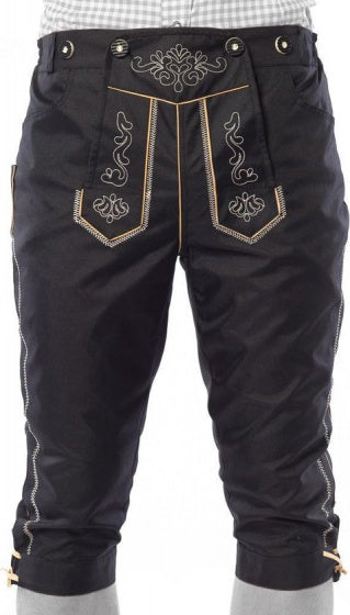 lederhosen lang Karl heren nylon zwart maat XXL