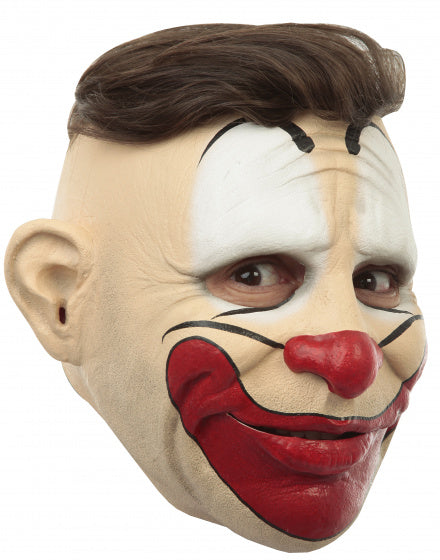 verkleedmasker Clown latex beige one-size