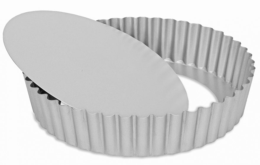 Patisse quichevorm met losse bodem 20 cm zilver