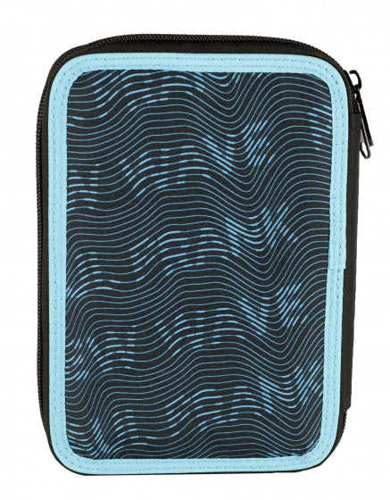 etui New Wave junior 20 cm polyester blauw 27-delig