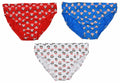 Paul frank Ondergoed junior rood/blauw/wit 3 stuks mt 4/5 jaar
