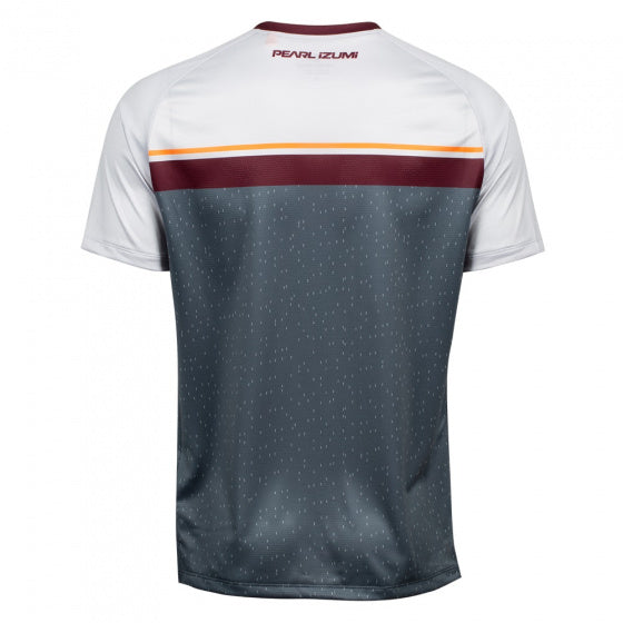 fietsshirt Summit heren polyester grijs/wit maat M