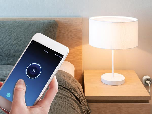 WiFi-stekker Smart 2,4 GHz penaarde 230V wit