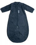 slaapzak met mouwen 70 cm katoen donkerblauw